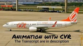GOL Transportes Aereos Flight 1907 Crash || Animation with CVR. (Read description)
