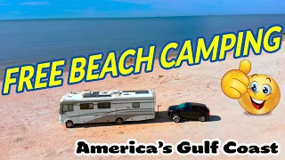 FREE Camping at Free Beach Spots 💲 #freecamping #freebeachcamping #americantravel