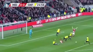 Middlesbrough 3-2 Oxford United - Goals & Highlights (English Commentary) - FA Cup 2016/17