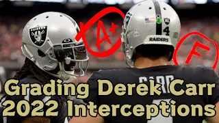 Grading ALL of Derek Carr's 2022 Interceptions