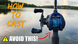 How To Cast with A Baitcaster ( & How To Solve a Overrun)