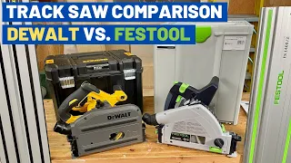 Cordless Track Saw Comparison - DeWalt DCS520 vs. Festool TSC 55 K - Is Festool Worth It?