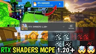 🔥Finally You Can Use SHADERS in Minecraft PE 1.20 || Top 5 Best Shader || Renderdragon Shaders MCPE🤯