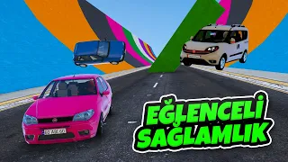 Fiat Ailesi Arabalar Eğlenceli Sağlamlık Testine Giriyor - GTA 5