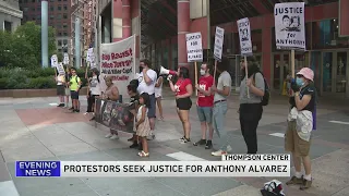 Protest held after CPD officer who killed Anthony Alvarez not terminated