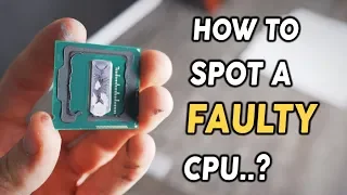 How to Spot a FAULTY CPU.....? The i7-4770 Dilemma....