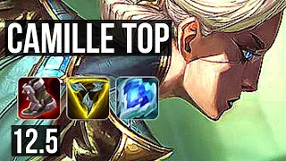 CAMILLE vs IRELIA (TOP) | Rank 2 Camille, 5/2/7, 300+ games, Rank 18 | EUW Challenger | 12.5