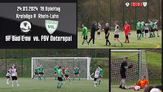 Kreisliga: Keeper spielt im Feld! SF Bad Ems vs. FSV Osterspai