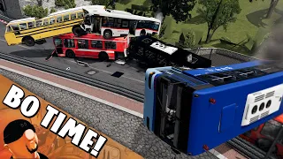 We Raced Buses In BeamNG! This was Chaos!