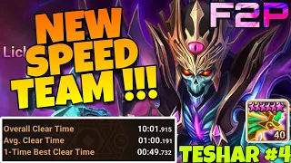 NEW NECRO ABYSS HARD SPEED TEAM !!! TESHAR JOURNEY #4 SUMMONERS WAR