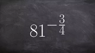 How to evaluate a number raised to a negative rational exponent