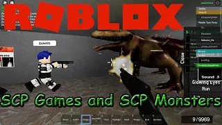SCP Games and SCP Monsters | Roblox | Gameplay