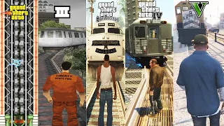Getting Hit By The Damn TRAIN In All GTA Games!