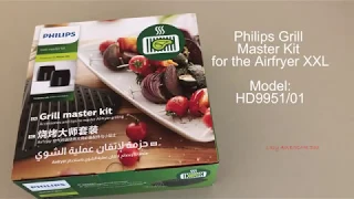 Philips Grill Master Kit for Philips AirFryer XXL Avance  HD9951/01 - Party Baking