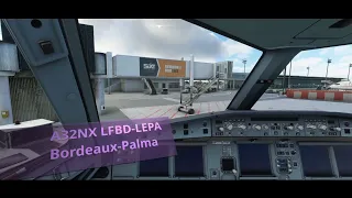 MSFS 2020 FlyByWire A32NX Dev Version / LFBD-LEPA / SimSounds / FlightControlReplay / RTX 3090 UWQHD