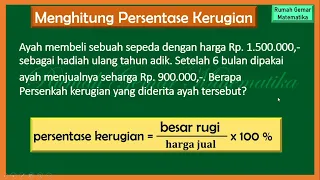 CARA MENGHITUNG PERSENTASE KERUGIAN #persentase