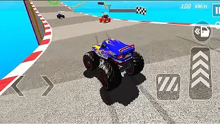 Monster Truck Mega Ramp Extreme Racing - Impossible Stunts Driving #9 - Gadi game - Racing Car Game