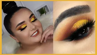 NUEVA TENDENCIA DE MAQUILLAJE | MAQUILLAJE AMARILLO 💛 | SANDYBEAUTYY