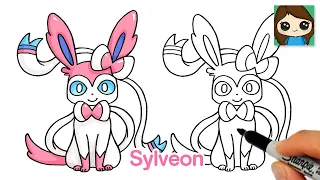 How to Draw Pokemon Easy | Sylveon