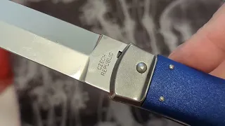 BLUE MIKOV PREDATOR ABS HANDLE CZECH REPUBLIC SWITCHBLADE KNIFE