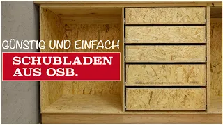 Schubladen bauen für die Werkstatt. Übersichtlich und viel Platz.