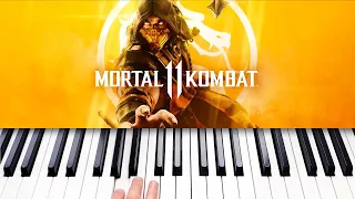 Mortal Kombat Theme Song - Easy Piano Tutorial