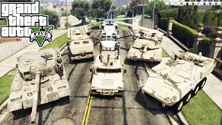 GTA 5 - Stealing United States Military Vehicles with Michael! | (GTA V Real Life Cars # 38)