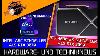 Nvidia RTX 4090 2x schneller als RTX 3090?| Intel Arc schneller als RTX 3070 | Graka-Preisübersicht