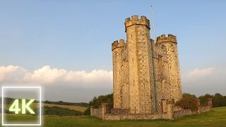 [4K] Arundel Castle in England, Gothic Cathedral at Arundel, Virtual forest walk, Video of Arundel