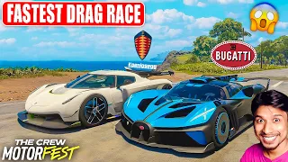 FASTEST BUGATTI VS KOENIGSEGG JESKO DRAG RACE | The Crew Motorfest Gameplay