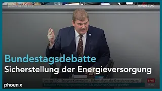 Bundestagsdebatte zur Enquete-Kommission "Sicherstellung der Energieversorgung" am 20.10.22