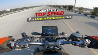 Zontes GK 350 : Top Speed || 0 to 60 | 0 to 100 || All Gears Top Speed | Brake Test