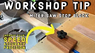 Miter Saw Stop Block | Woodworking Jig