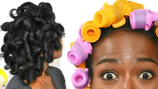 WE ARE USING CURLFORMERS WRONG!? Roll Up Method On Natural Hair | Perfect Heatless Curls