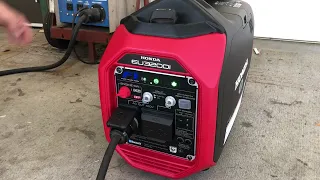 New Honda EU3200i generator pulling 3800 watts