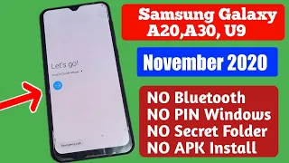 Samsung A20/A20s Frp Unlock/Bypass Google Account Lock 2020 December NO PCNO Bluetooth Android 10 U9