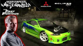 Mitsubishi Eclipse Brian O'Conner vs Blacklist 14 | Need For Speed Most Wanted MOD Redux v3