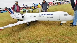 WORLDS LARGEST SCALE RC AIRLINERS - VICKERS VC-10 & FOKKER 70 DISPLAY AT LMA RAF COSFORD - 2017