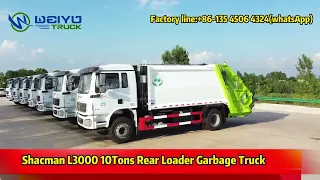 SHACMAN L3000 10 TONS Compactor Refuse Garbage Trucks