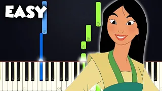 I'll Make A Man Out Of You - Mulan | EASY PIANO TUTORIAL + SHEET MUSIC by Betacustic