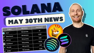 Solana Update 30th May 2024: $SOL, Airdrops, Market Update.