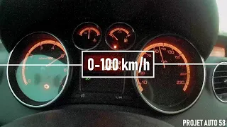 Peugeot 308 1.6 VTI 120 : 0-100 km/h