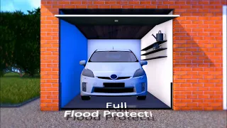 Flash Flood Garage Door, flood proof garage door, flood resistant garage door, tested