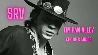 Stevie Ray Vaughan Tin Pan Alley style guitar backing track in B minor