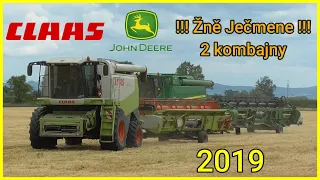 Žně 2019 - Sklizeň Ječmene - 2 kombajny v nasazení