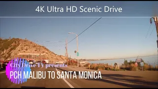 Drive Pacific Coast Highway from Malibu to Santa Monica, California, USA [February 2021] 4K Ultra HD