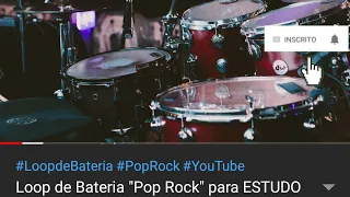 Loop de Bateria Pop Rock para ESTUDO