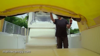 Marine Canopy - The Element - Boat Shade for center console boats - Functionality Video