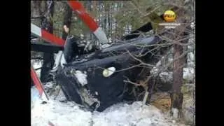 В Нижнекамском районе упал вертолет