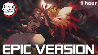 Demon Slayer : Akaza Theme | EPIC VERSION | kimetsu No Yaiba : Mugen Train OST Cover | 1 hour